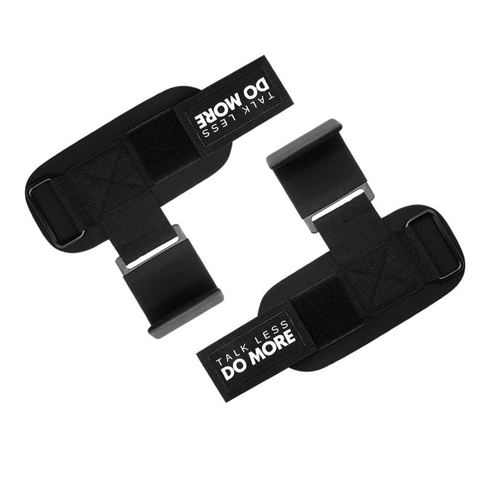 Weight Lifting Hook Grips Padded With Wrist Wraps